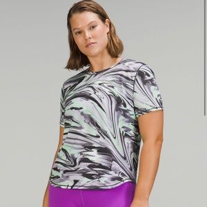 NWT Lululemon high neck running and training t-shirt. New, still in package.